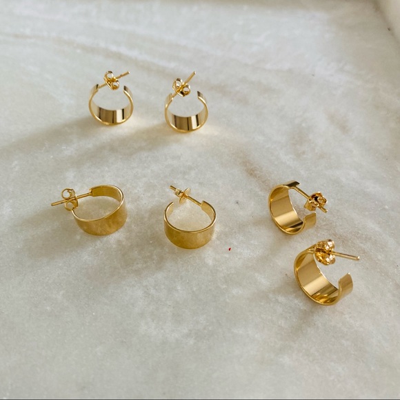 Small Chunky hoops - Picture 2 of 6